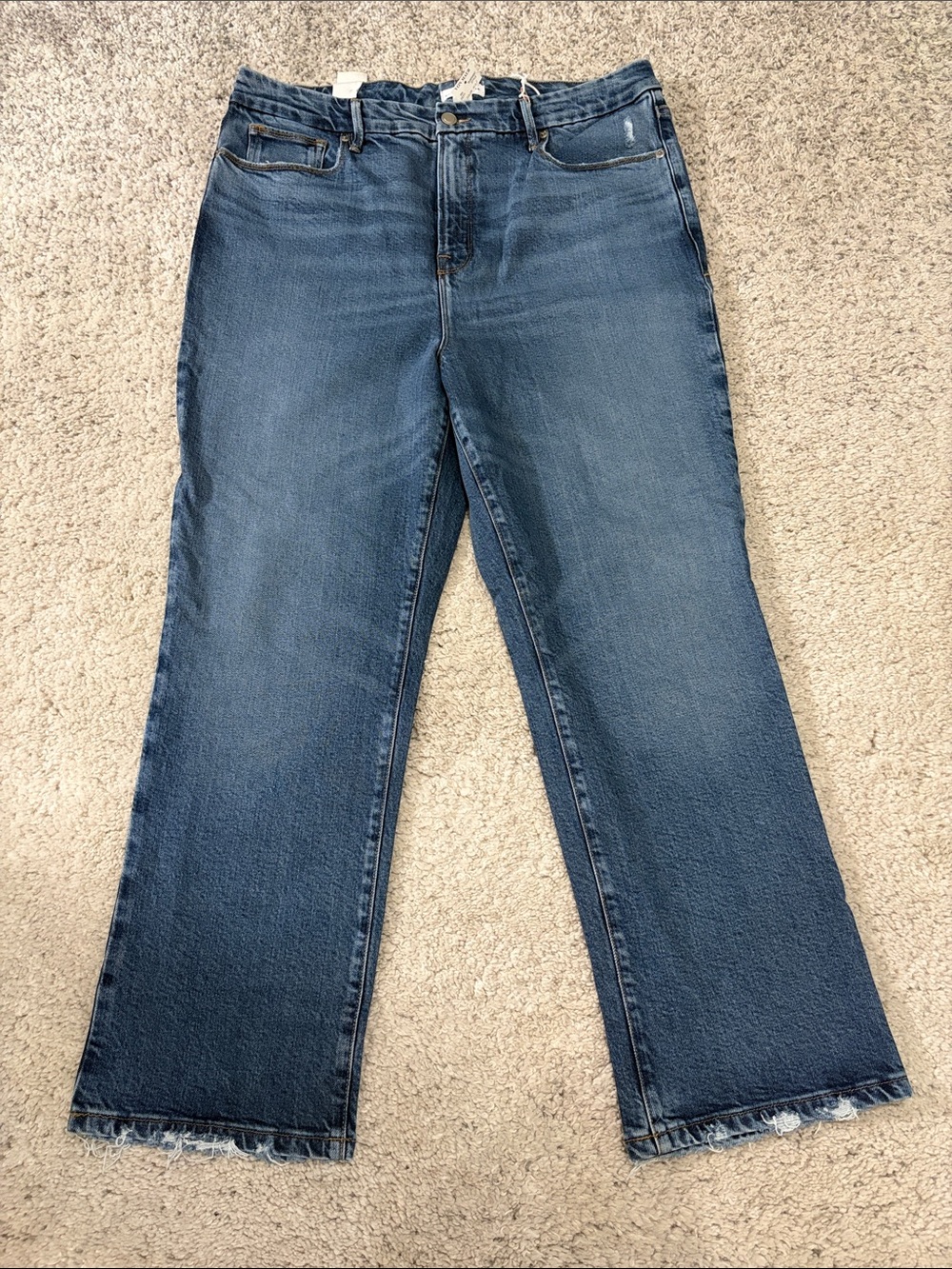 Good American Women's High-Rise Straight Jeans Size 16 NWT